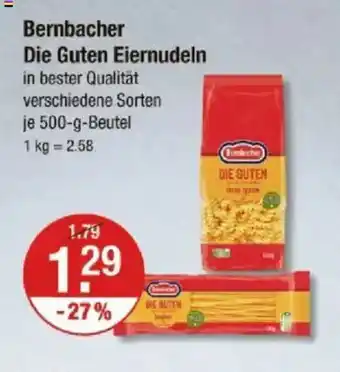 V Markt Bernbacher Die Guten Eiernudeln Angebot