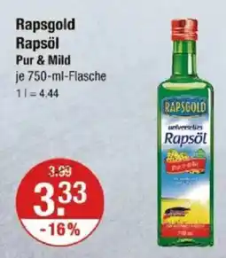 V Markt Rapsgold Rap Pur & Mild söl Angebot
