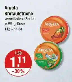 V Markt Argeta Brotaufstriche Angebot