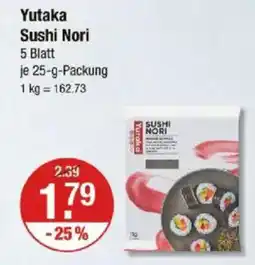 V Markt Yutaka Sushi Nori Angebot