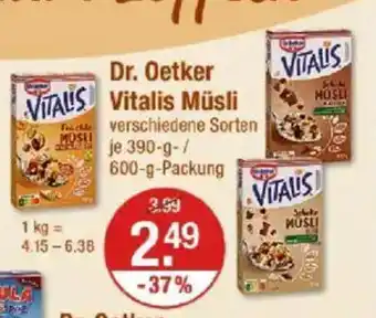 V Markt Dr. Oetker Vitalis Musli Angebot