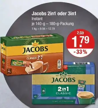 V Markt Jacobs 2in1 oder 3in1 Instant Angebot