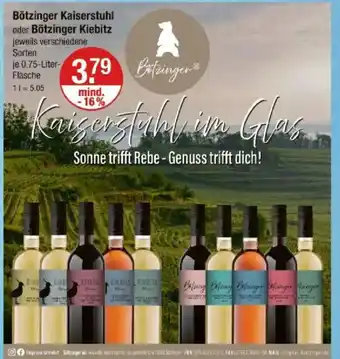 V Markt Bötzinger Kaiserstuhl oder Bötzinger Kiebitz Angebot