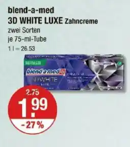 V Markt blend-a-m 3D WHITE LUXE Zahncreme ed Angebot