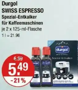 V Markt Durgol SWISS ESPRESSO Spezial-Entkalker für Kaffeemaschinen Angebot