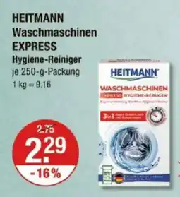 V Markt HEITMANN Waschmaschinen EXPRESS Hygiene-Reiniger Angebot