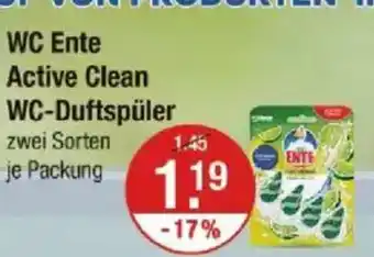 V Markt WC Ente Active Clean WC-Duftspüler Angebot