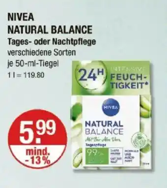 V Markt NIVEA NATURAL BALANCE Angebot