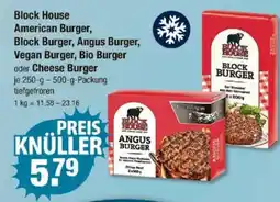 V Markt Block House American Burger, Block Burger, Angus Burger, Vegan Burger, Bio Burger Angebot