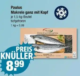 V Markt Paulus Makrele ganz mit Kopf Angebot