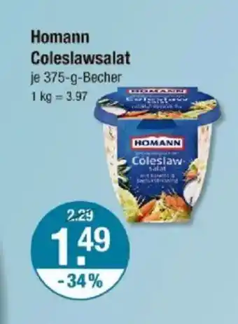V Markt Homann Coleslawsalat Angebot
