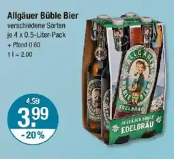 V Markt Allgäuer Büble Bier Angebot
