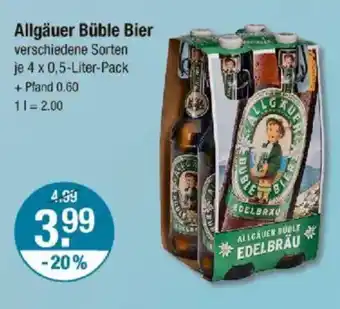 V Markt Allgäuer Büble Bier Angebot