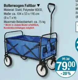 V Markt Bollerwagen Faltbar Angebot