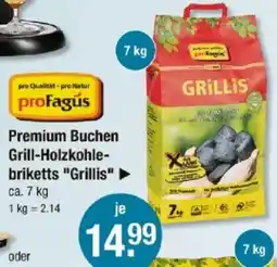 V Markt Premium Buchen Grill-Holzkohle- briketts "Grillis" Angebot