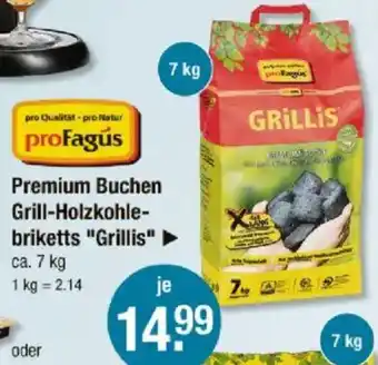 V Markt Premium Buchen Grill-Holzkohle- briketts "Grillis" Angebot