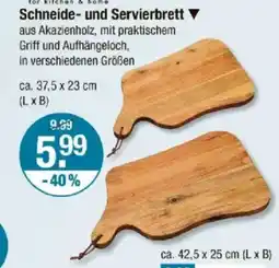 V Markt Schneide- und Servierbrett ▼ Angebot