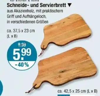 V Markt Schneide- und Servierbrett ▼ Angebot