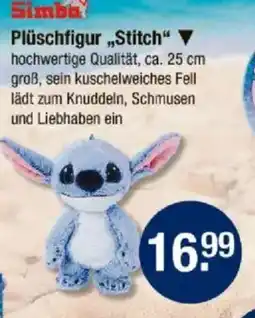 V Markt Plüschfigur„,Stitch" Knuddeln, Schmusen und Liebhaben ein Angebot