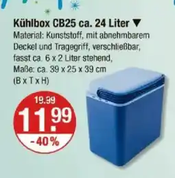 V Markt Kühlbox CB25 ca. 24 Liter Angebot