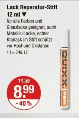 V Markt Lack Reparatur-Stift Angebot