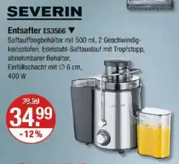 V Markt SEVERIN Entsafter ES3566 Angebot