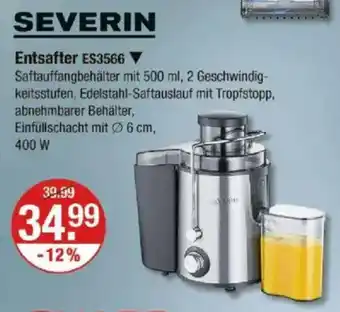 V Markt SEVERIN Entsafter ES3566 Angebot