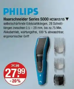 V Markt PHILIPS Haarschneider Series 5000 HC5612/15 Angebot