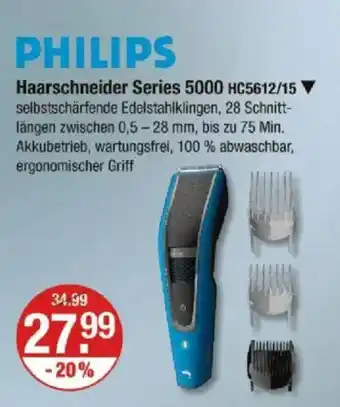 V Markt PHILIPS Haarschneider Series 5000 HC5612/15 Angebot
