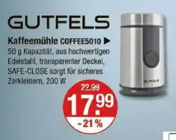 V Markt GUTFELS Kaffeemühle COFFEE5010 Angebot