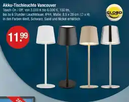 V Markt Akku-Tischleuchte Vancouver Angebot