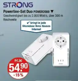 V Markt STRONG Powerline-Set Duo POWER2000 Angebot