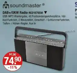 V Markt soundmaster® DAB+/UKW Radio RCD1870SW Angebot