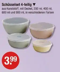V Markt Schüsselset 4-teilig ▼ Angebot