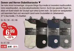 V Markt Damen und Herren Diabetikersocke▼ Angebot