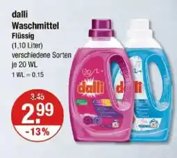 V Markt dalli Waschmittel Flüssig Angebot