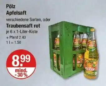 V Markt Pölz Apfelsaft Angebot