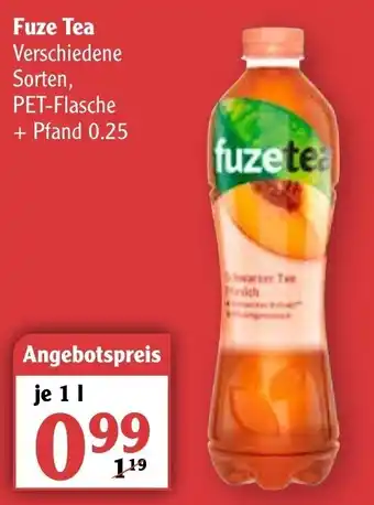 Globus Fuze Tea 1L Angebot