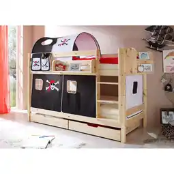Netto Marken-Discount TiCAA Etagenbett Marcel Kiefer Natur Motiv Angebot