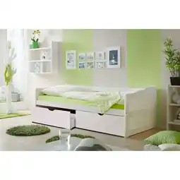 Netto Marken-Discount TiCAA Sofabett Funktionsbett Gästebett Melanie Kiefer Weiß inkl. Matratze und Rollrost Angebot