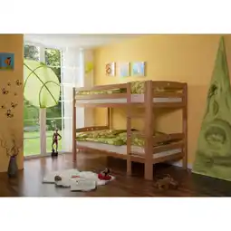 Netto Marken-Discount TiCAA Etagenbett Lupo Buche Natur Angebot