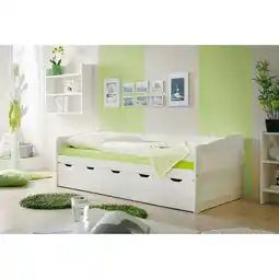 Netto Marken-Discount TiCAA Sofabett Maria Massivholz Weiß Angebot
