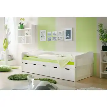 Netto Marken-Discount TiCAA Sofabett Maria Massivholz Weiß Angebot