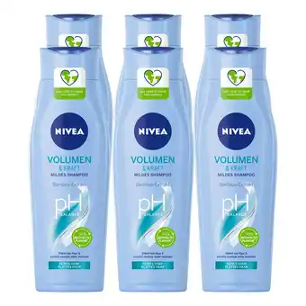 Netto Marken-Discount NIVEA Pflegeshampoo Volumen & Kraft 250 ml, 6er Pack Angebot