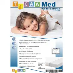 Netto Marken-Discount TiCAA Kindermatratze MedAllergen 80x160 Angebot