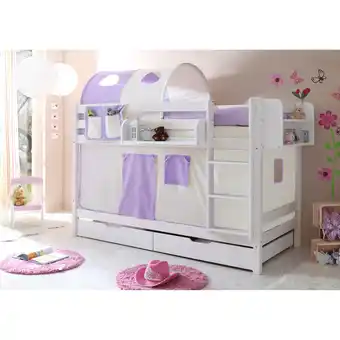 Netto Marken-Discount TiCAA Etagenbett Marcel Kiefer weiß Classic Angebot