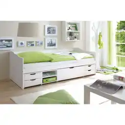 Netto Marken-Discount TiCAA Sofabett Funktionsbett Gästebett Marlies Kiefer Weiß Angebot