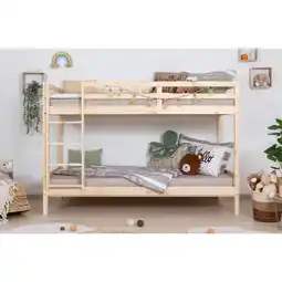 Netto Marken-Discount TiCAA Etagenbett Stockbett Rene Kiefer massiv Natur Angebot