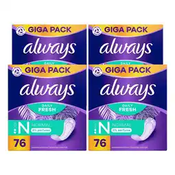 Netto Marken-Discount Always Slipeinlagen GigaPack Normal 76 Stück, 4er Pack Angebot