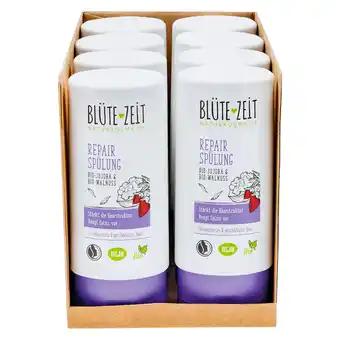 Netto Marken-Discount BLÜTE-ZEIT Repair Spülung Bio-Walnuss 200 ml, 8er Pack Angebot